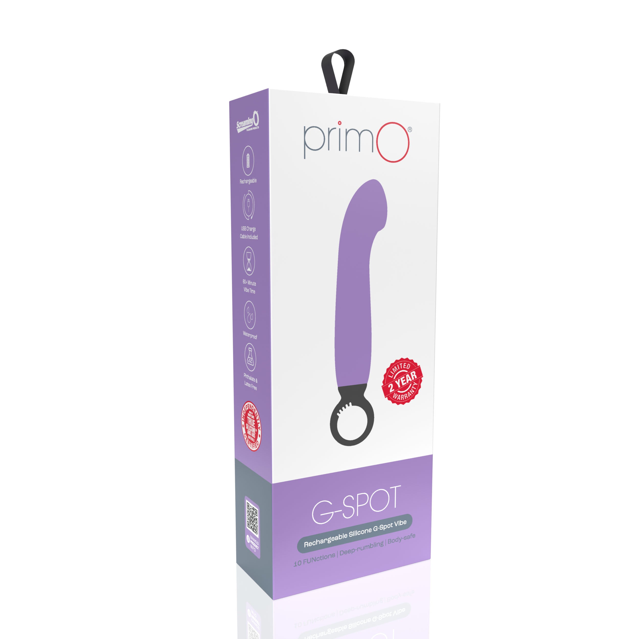 Screaming O PrimO G-Spot Vibrator – Powerful 5+5 Vibration Settings G-Spot Vibrator > Vibrators > G-Spot