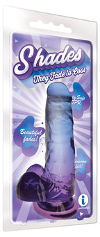 Shades 7 Inch Jelly Dong Violet Dildo 17.8 Centimeters > Dildos > Realistic Dildos