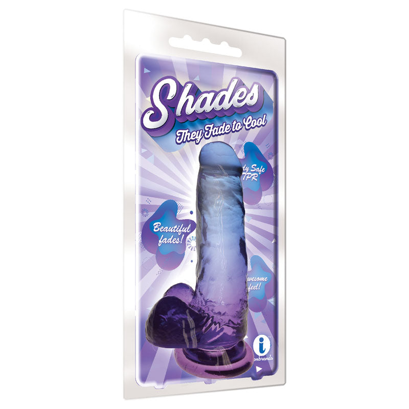 Shades 7 Inch Jelly Dong Violet Dildo 17.8 Centimeters Secondary image