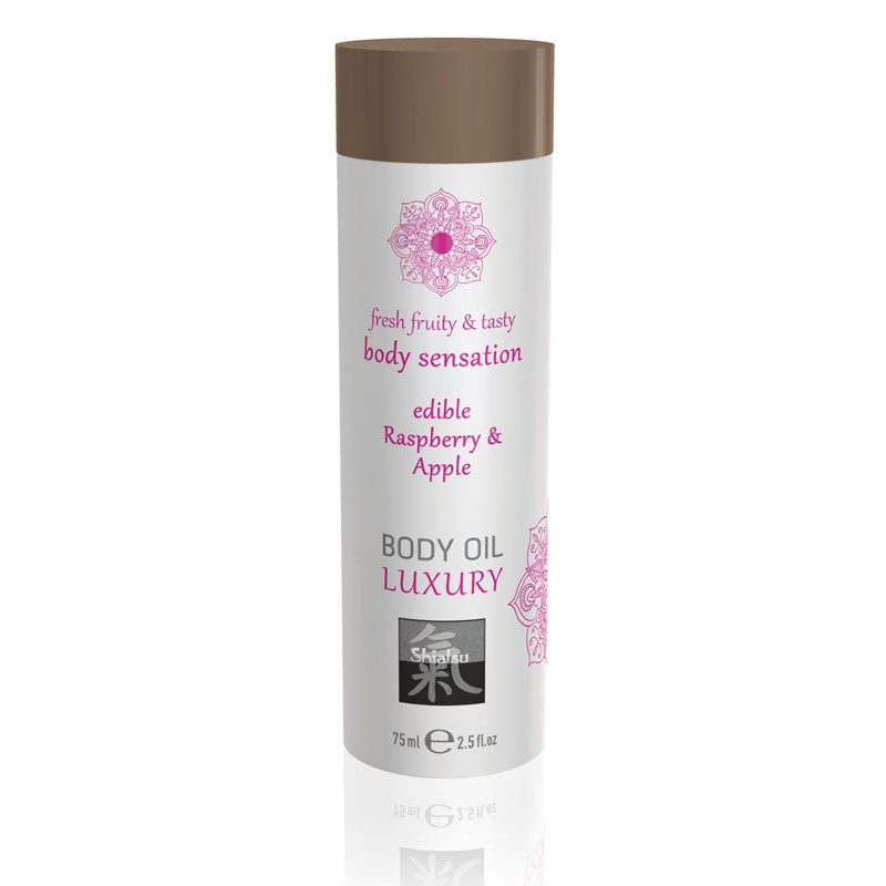 Shiatsu Luxury Edible Body Oil Raspberry and Apple Default Title Massage Oil