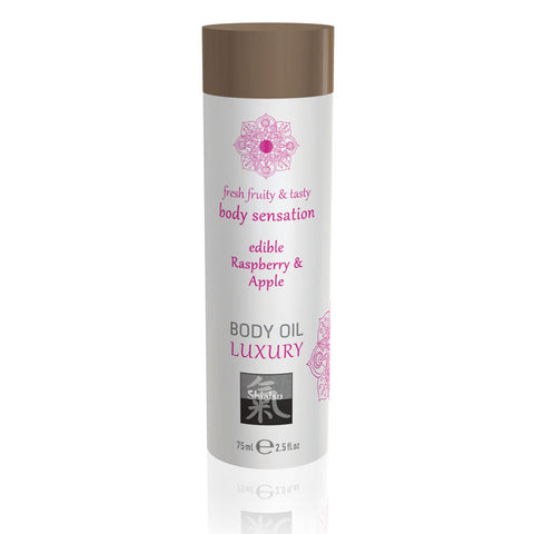Shiatsu Luxury Edible Body Oil Raspberry and Apple > Essentials > Massage Oil