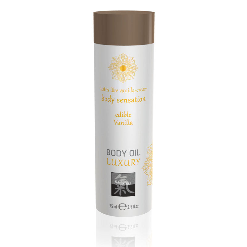 Shiatsu Luxury Edible Vanilla Body Oil for Intimate Massage Default Title Massage Oil