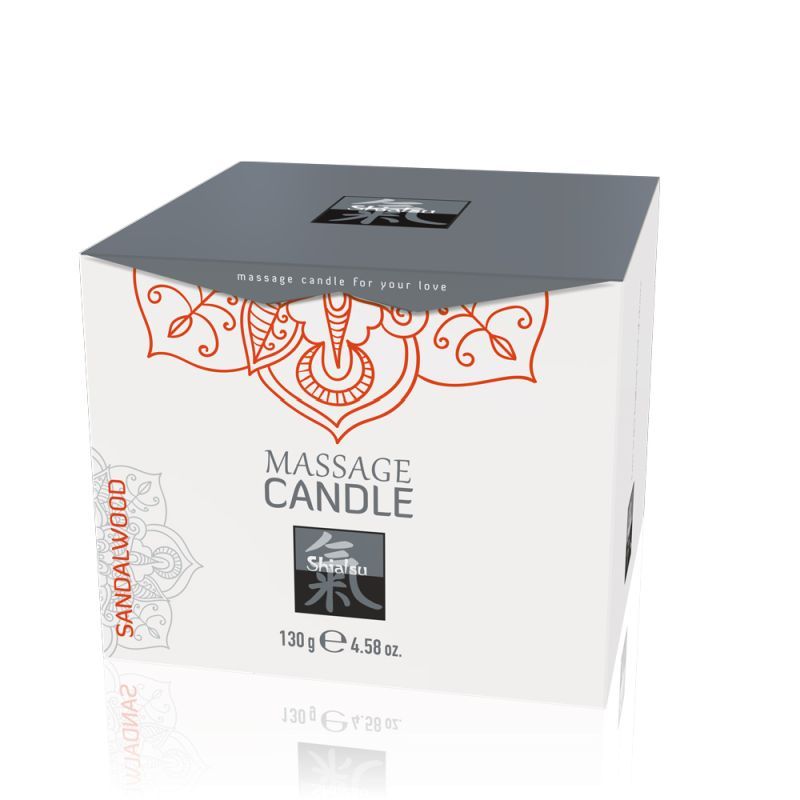 Shiatsu Massage Candle Sandalwood Scented Relaxation Aid Secondary image