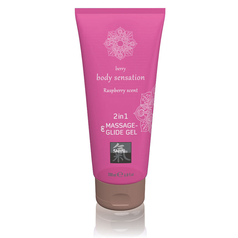 Shiatsu Massage Lubricant Raspberry 200 ml Massage Oil