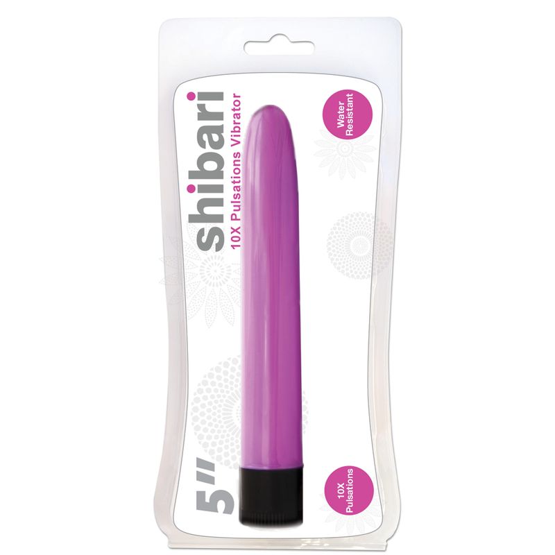 Shibari 10X Pulsations Vibrator 5in Pink for Intense Pleasure Vibrators