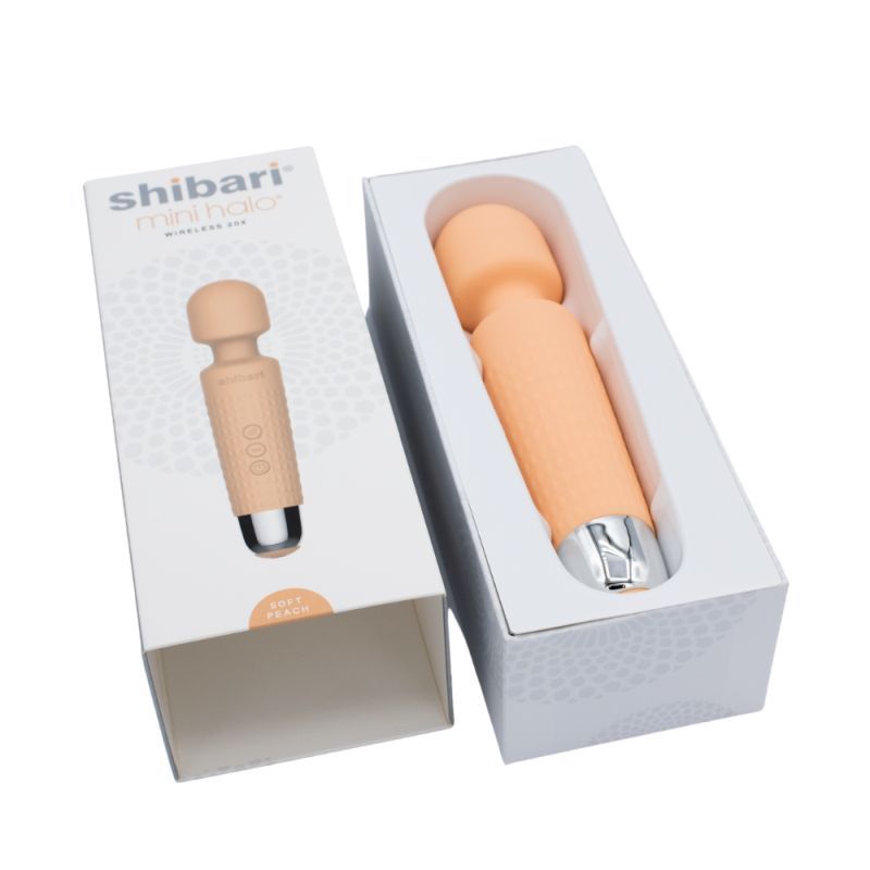 Shibari Mini Halo Wireless 20X Peach Massager 6 Inches Secondary image