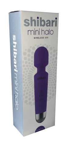 Shibari Mini Halo Wireless 20X Purple Compact Massager Electric Massager