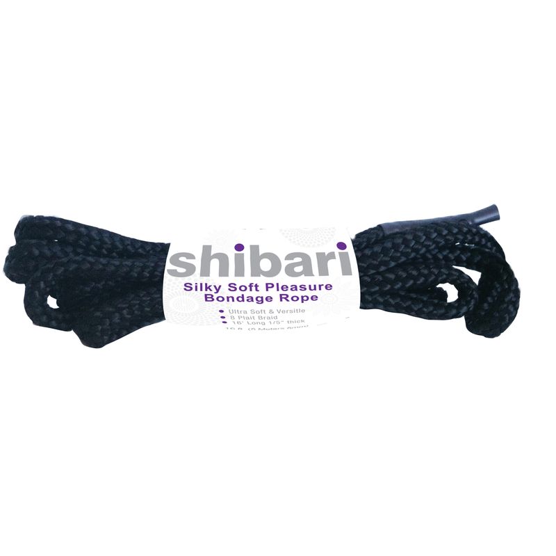 Shibari Rope Silky Soft Bondage 5 Meter Black Secondary image