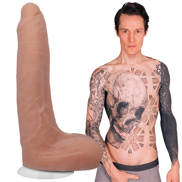 Signature Cocks Owen Gray 9 Inch Ultraskyn Dual Density Cock with Removable Vac-U-Lock Suction Cup Dongs Celebrity