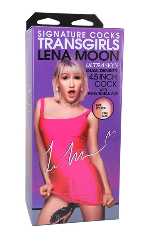 Signature Transgirl Lena Moon Ultraskyn 4.5 Inch Cock with Penetrable Ass > Dildos > Performer Replica