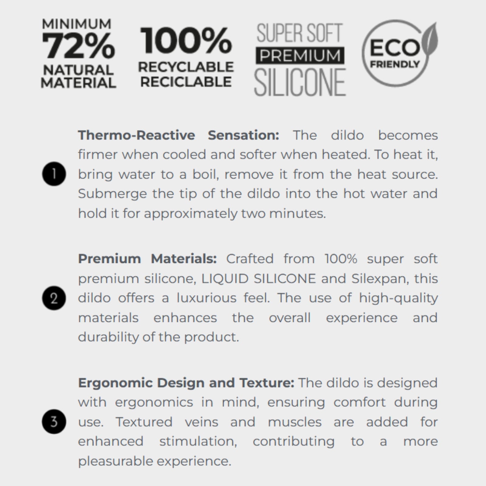 Silexd Liquid Silicone Flesh Male Torso with 7" Interchangeable Dildo > Sex Toys > Sex Dolls > Premium