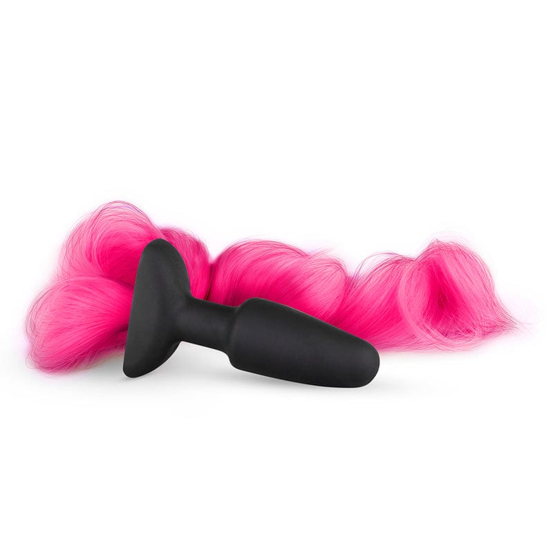 Silicone Butt Plug With Tail Pink > Anal Range > Tail Butt Plugs Main image