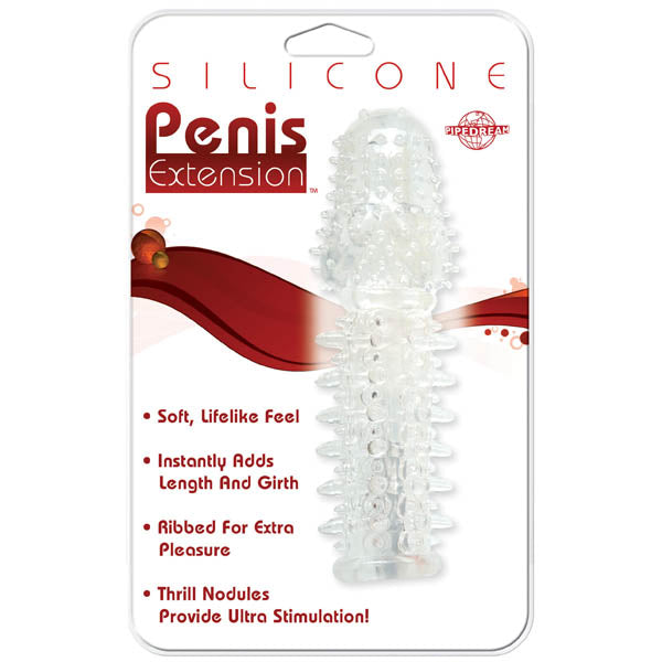 Silicone Penis Extension Sleeve 14 Centimeters 5.5 Inches for Enhanced Performance and Satisfaction Clear SLEEVES