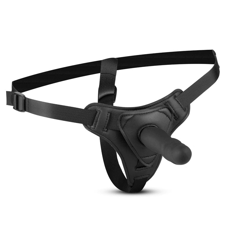 Silicone Realistic Strap-On Dildo with Adjustable Harness for Intimate Pleasure Black Harnesses & Strap-Ons