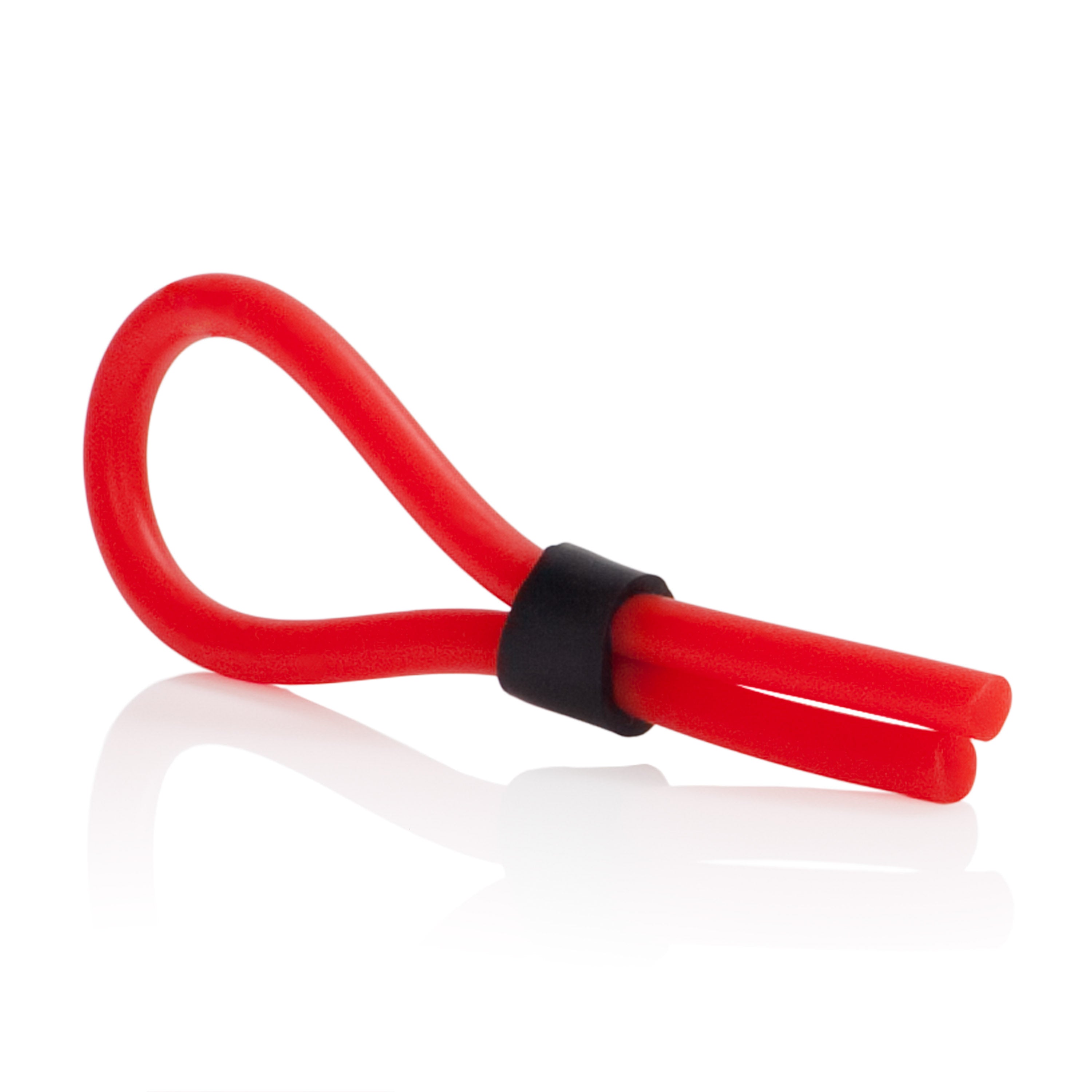 Silicone Stud Lasso Red Adjustable Erection Enhancer 5 Inch Flexible Stretchy Loop > Cock Ring > Adjustable