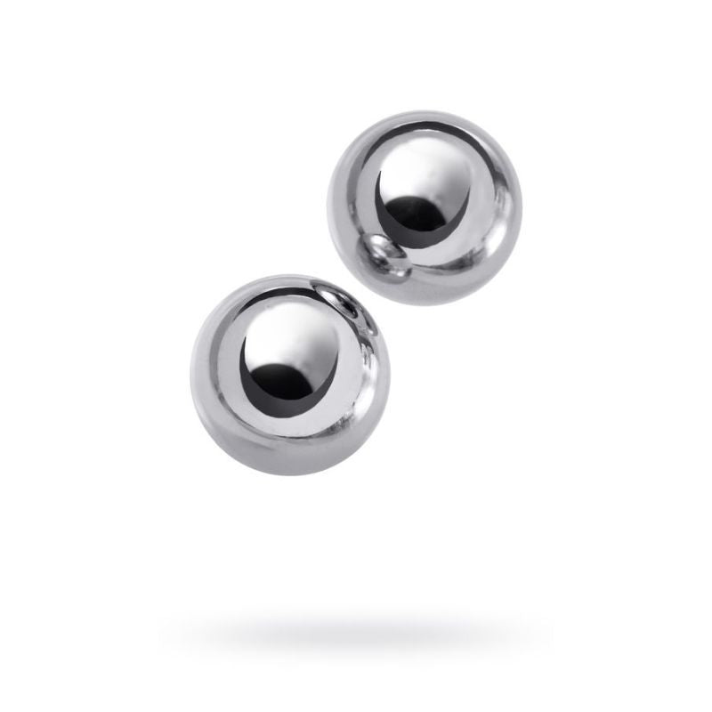 Silver Metal 2 Piece Vaginal Balls 2.5cm Adult Pleasure Toy > Sex Toys For Ladies > Kegel Exercise