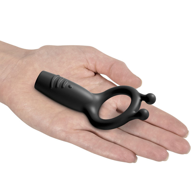 Sir Richards Vibrating Silicone Super C-Ring 4.8 Inch Grey Rechargeable > Cock Ring > Vibrating
