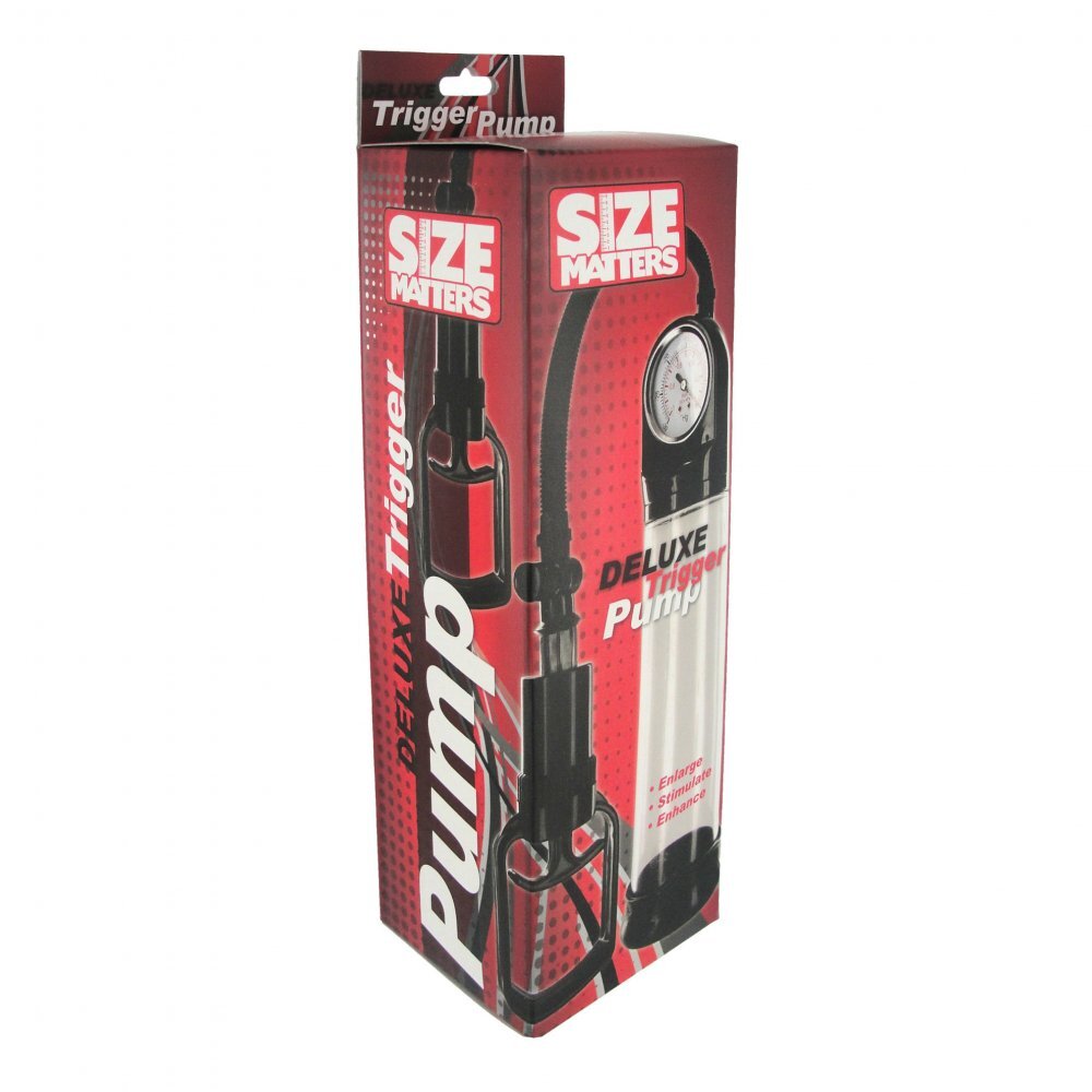 Size Matters Deluxe Trigger Penis Pump – Luxury Penis Pump Secondary image