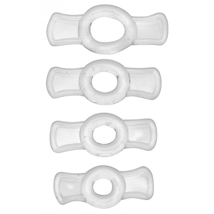 Size Matters Endurance Set With Four Stretchable Sizes – Penis Ring Set > Cock Ring > Sets Main image