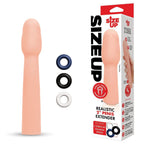 Size Up Realistic Penis Extender – 2 Inch Length Enhancement Sleeve > Sex Toys For Men > Penis Sleeves