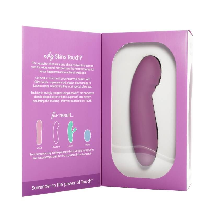 Skins Touch The Glee Spot 155mm Silicone Rechargeable Vibrator > Sex Toys For Ladies > G-Spot Vibrators