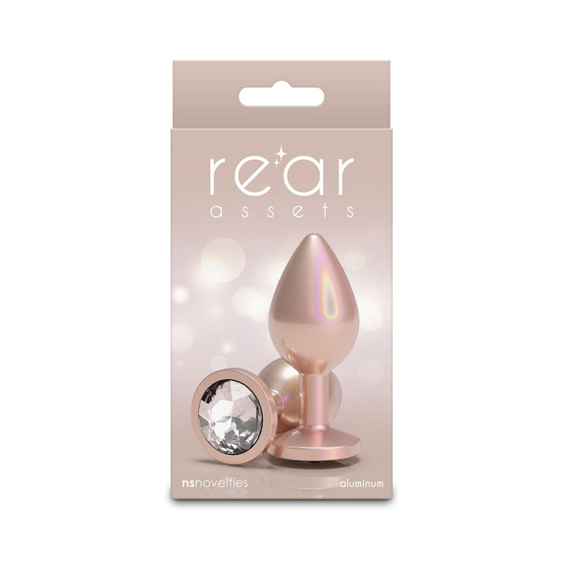 Rear Assets Iridescent Champagne Medium – Lightweight Butt Plug Butt Plugs