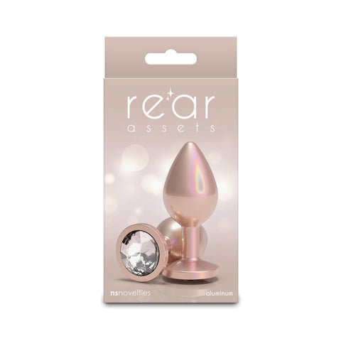 Rear Assets Iridescent Champagne Medium – Lightweight Butt Plug Butt Plugs