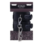 Edge Handcuffs Restraints Padded Comfort Control Cuffs Black > Bondage Gear > Handcuffs
