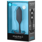 b-Vibe Snug Plug 2 (Black) – Weighted Anal Butt Plug > Anal Range > Butt Plugs