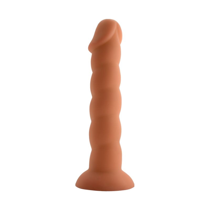 Spiral Cock Flesh Dildo with Ridged Shaft 19cm > Dildos > Realistic Dildos Main image