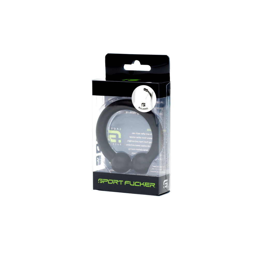 Sport Fucker Bullring - Silicone Cock Ring - Black 48mm Secondary image