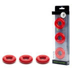 Sport Fucker Rubber Cockring 3 Pk - Stretchable Size > Cock Ring > Sets