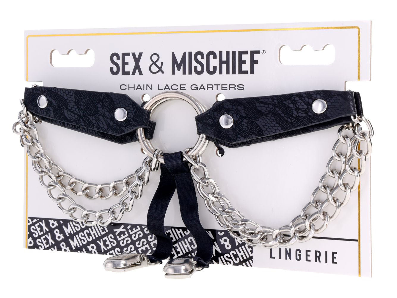 Sportsheets Chain Lace Garters Adjustable Fit Adult Accessory > Clothes > Lingerie Sets