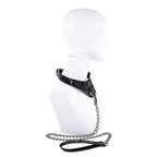 Sportsheets Velvet Noir Collar and Leash with Removable Chain and Faux Leather Handle > Bondage Gear > Collars & Leashes