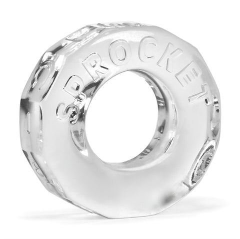 Sprocket Cockring Clear Super Stretch Fit 2.75 Inch Inner Circumference COCK RINGS
