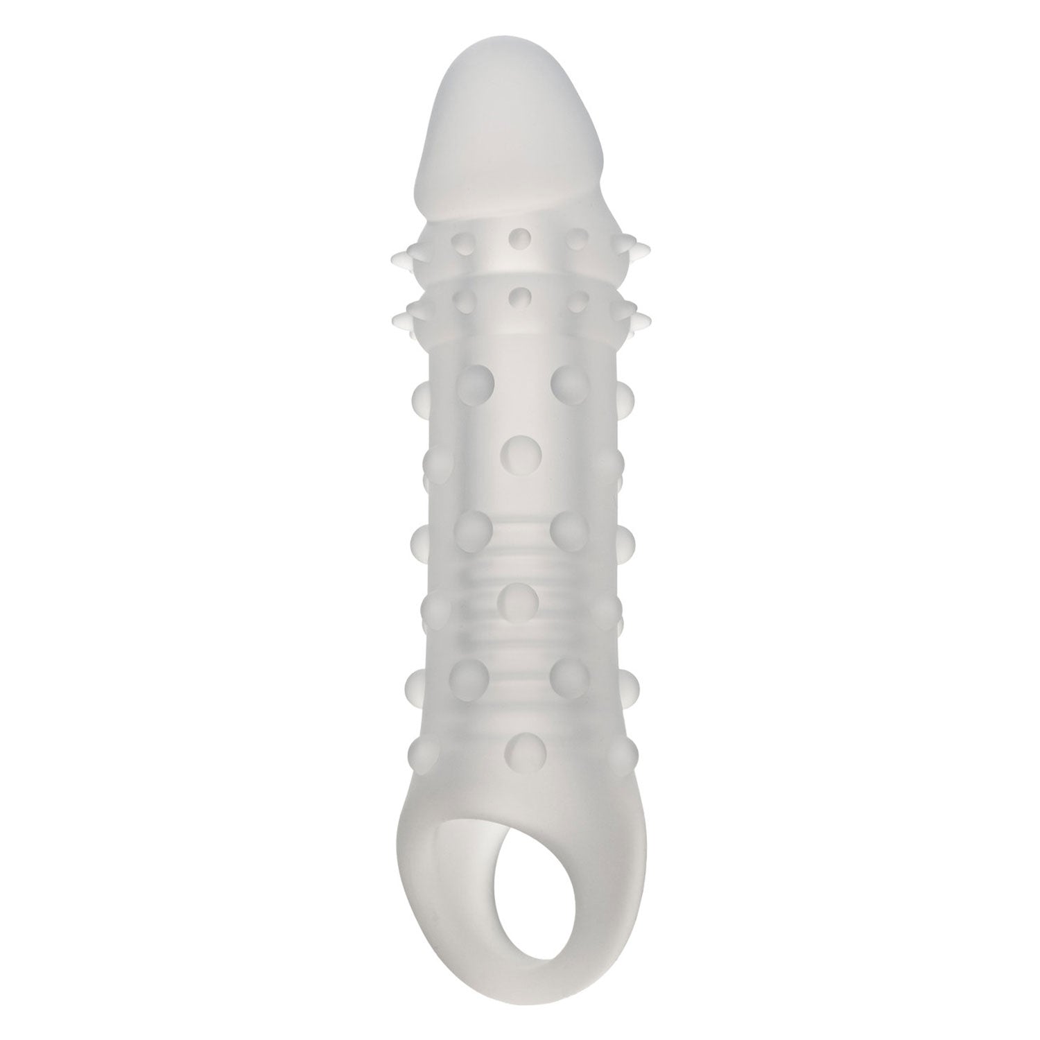 Performance Maxx Liquid Silicone Adonis 1.75 Inch Textured Enhancer Clear > Sex Toys For Men > Penis Sleeves