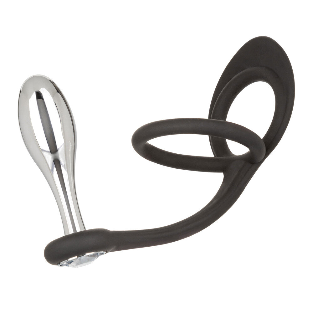 Star Fucker Teardrop Plug And Cockring – Silicone And Metal Dual Enhancer Plug And Cockring > Anal Range > Prostate Plugs
