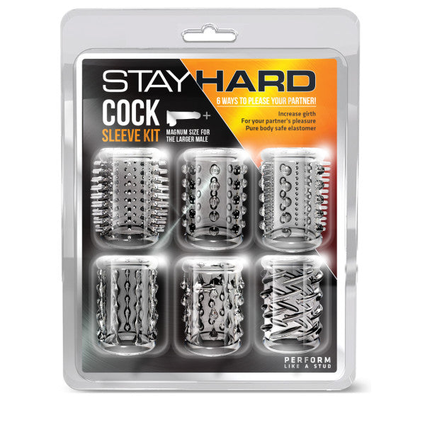 Stay Hard Cock Sleeve Kit Six Pack Penis Sleeves for Enhanced Pleasure and Performance > Sex Toys For Men > Penis Sleeves Main image
