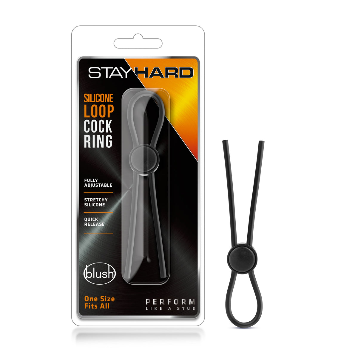 Stay Hard Silicone Loop Cock Ring > Cock Ring > Adjustable