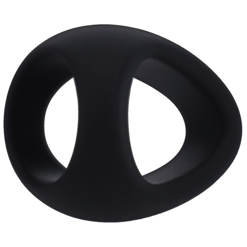 Stirrup Silicone Cock Ring (Onyx) – Silicone Cock Ring Secondary image