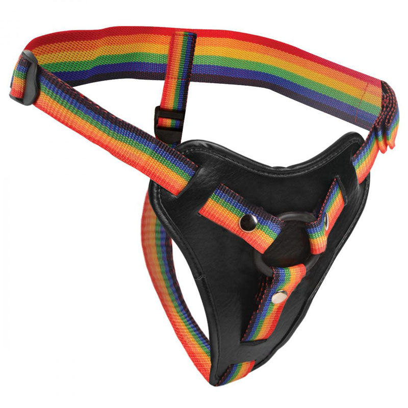 Strap-U Take the Rainbow Universal Strap-On Harness – Adjustable Size Harness > Dildos > Strap On Harnesses