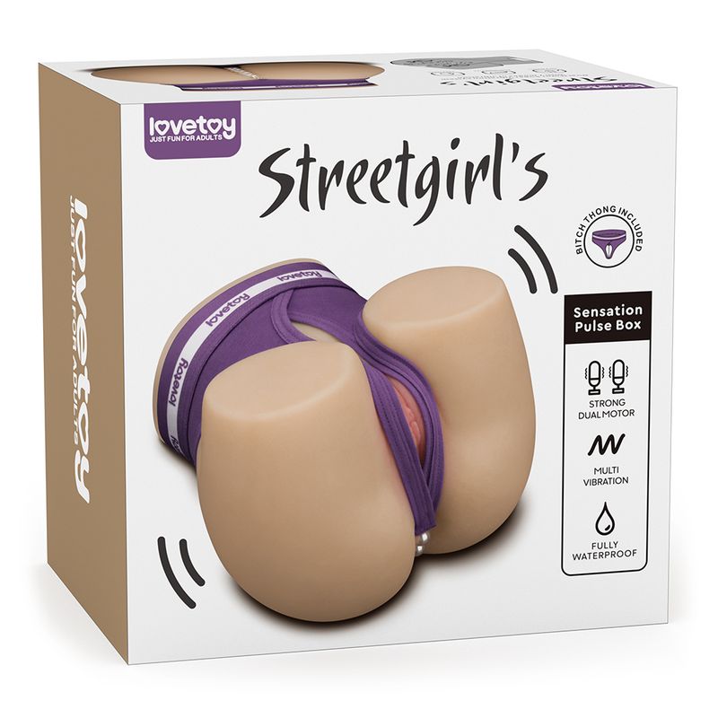 Streetgirls Dual Motor Automatic Pulse Masturbator with Realistic Vagina and Anus > Sex Toys For Men > Assbators