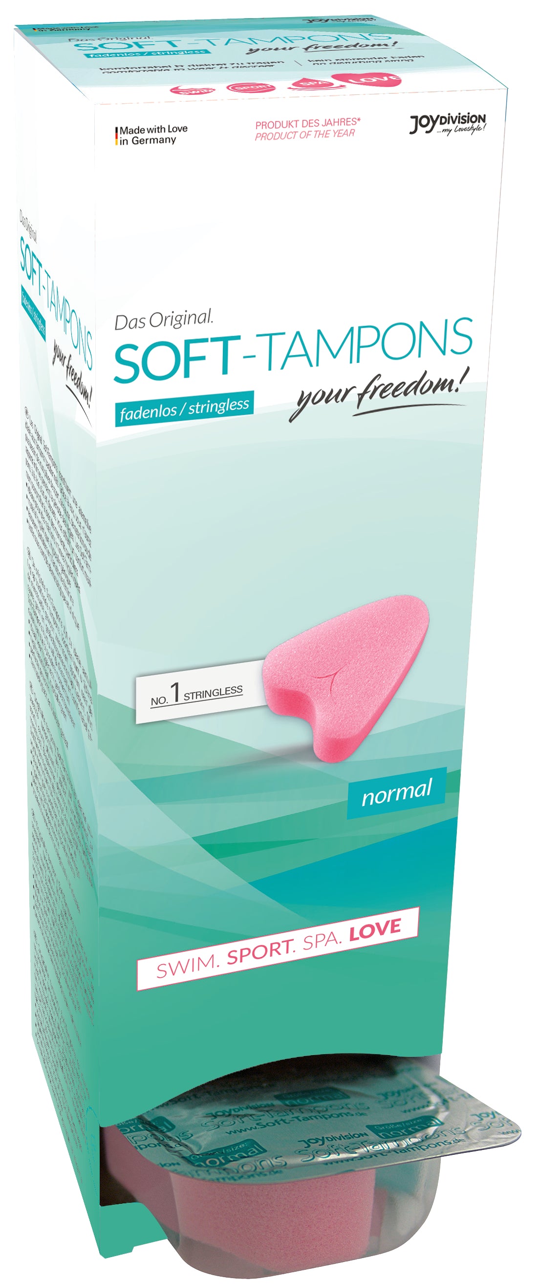 Stringless Original Soft Tampon Normal Absorbency 12 > Essentials > Menstrual Products