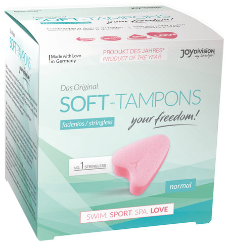 Stringless Original Soft Tampons Normal 3 Pack Discreet Personal Care