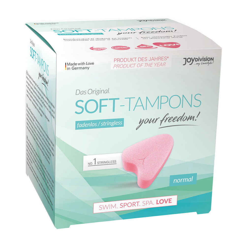 Stringless Original Soft Tampons Normal 3 Pack Discreet Pink Personal Care