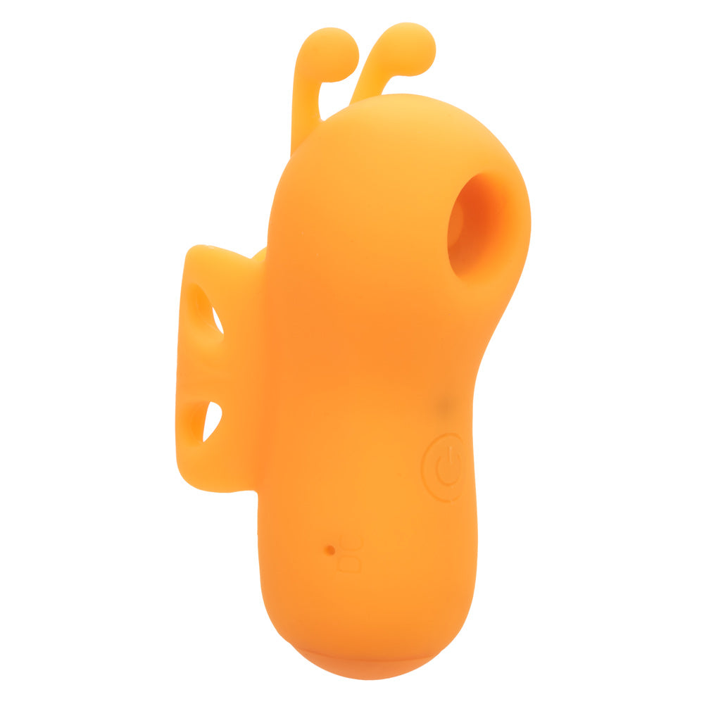 Neon Vibes The Buzzing Vibe Orange Silicone Finger Teaser with 10 Vibration Functions and Rechargeable > Vibrators > Finger Vibrators