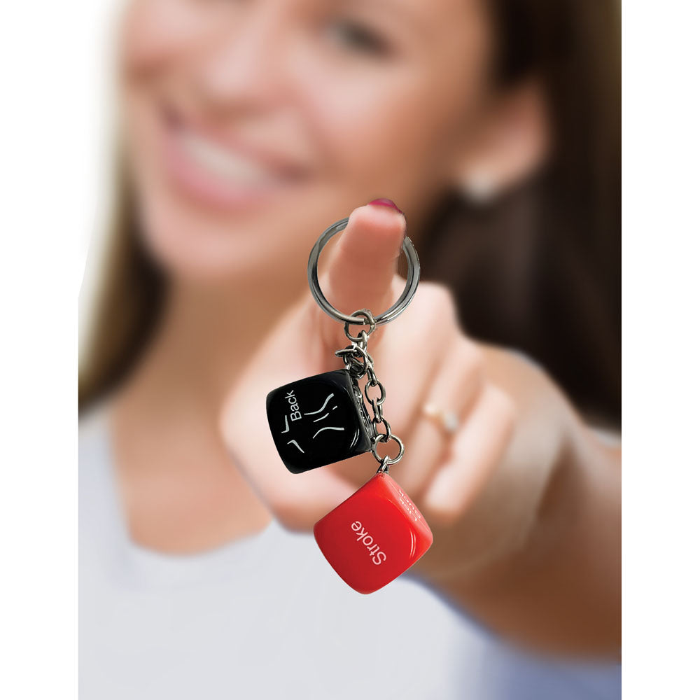 Super Fun Key Chain Sex Dice Erotic Dice Novelty Keychain Secondary image