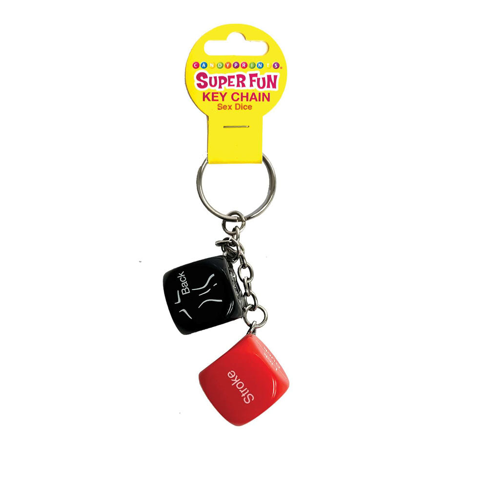 Super Fun Key Chain Sex Dice Erotic Dice Novelty Keychain > Novelties > Gag Gifts Main image