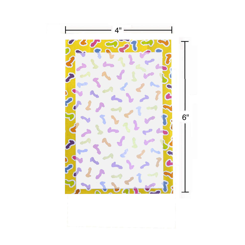 Super Fun Penis Notepad Novelty Notepad 100 Pages Party Supplies