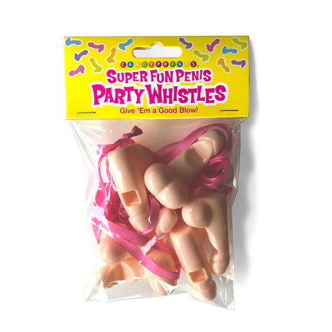Super Fun Penis Party Whistles Hens Party Novelties 8 Pack Flesh Party Supplies